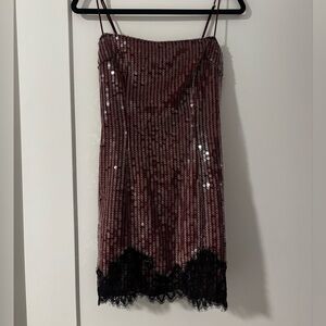 White Fox Sequin dress